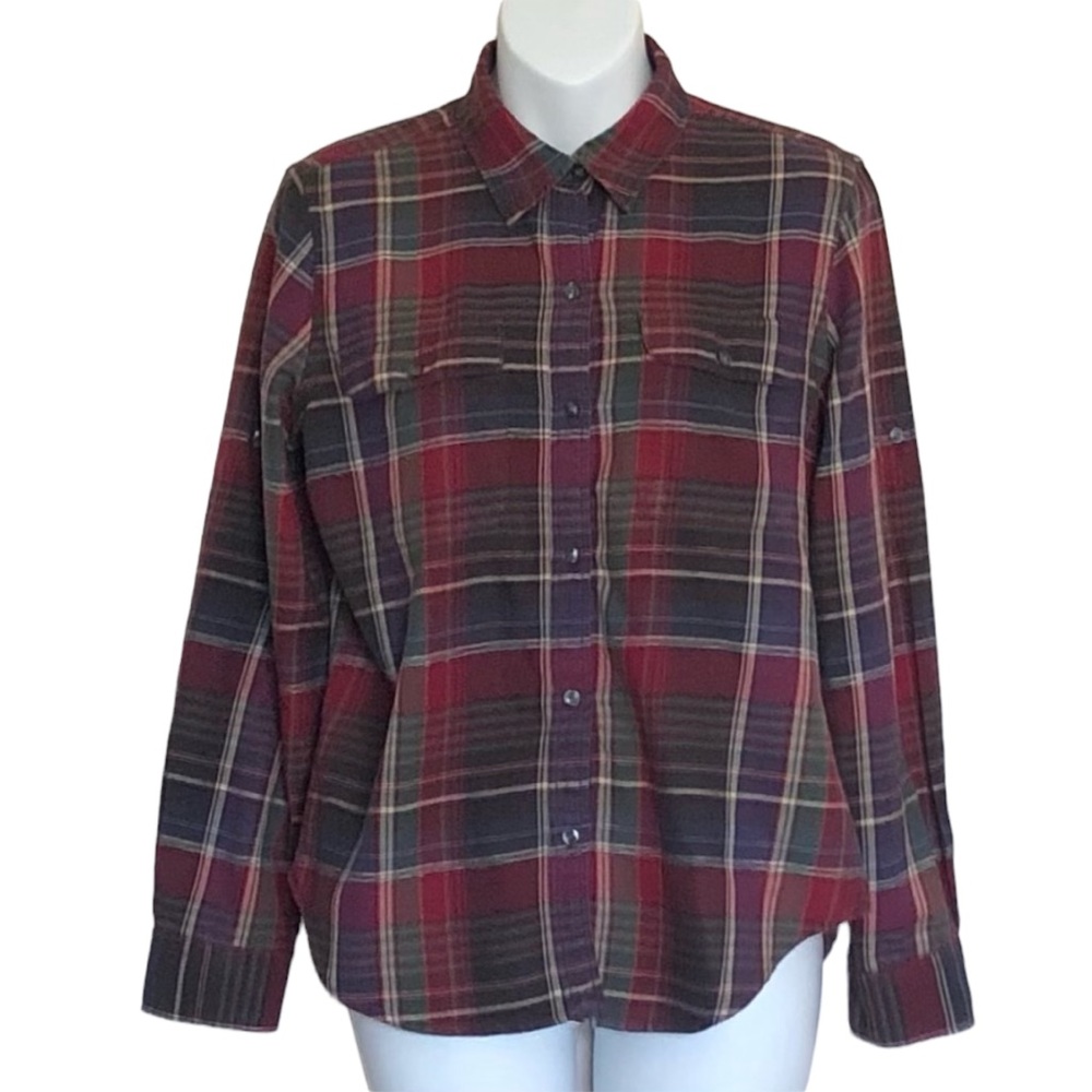Lauren Ralph Lauren Plaid Women’s Western Shirt Sz MP